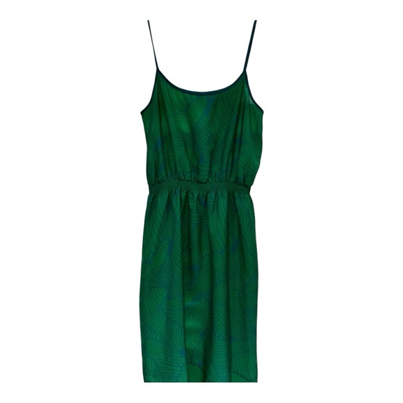 LOFT Dresses & Skirts - LOFT Green Spaghetti Strap Sundress Midi